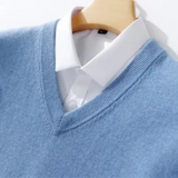 Suéter Elegante de Gola em V