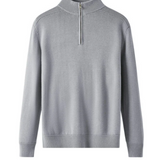 Sweater de Zip em Lã