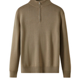 Sweater de Zip em Lã